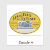 Grand Hotel Rotonde Saigon Indochina Aufkleber (Blatt)