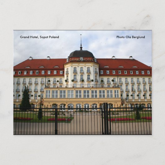 Grand Hotel, Sopot Polen, Foto ... Postkarte (Vorderseite)