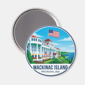 Grand Hotel USA Magnet (Vorderseite/Rückseite)