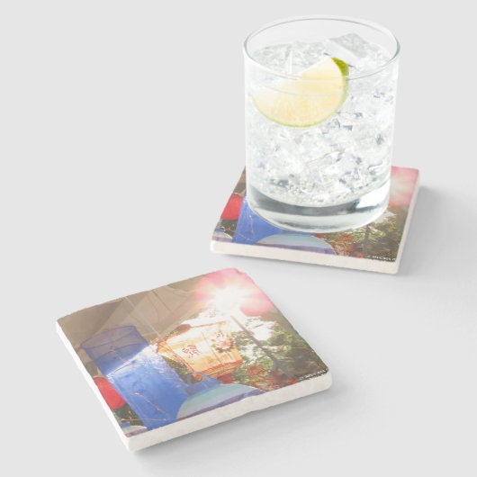 Grand Illumination Lanterns - Martha's Vineyard Steinuntersetzer (Seitenansicht)