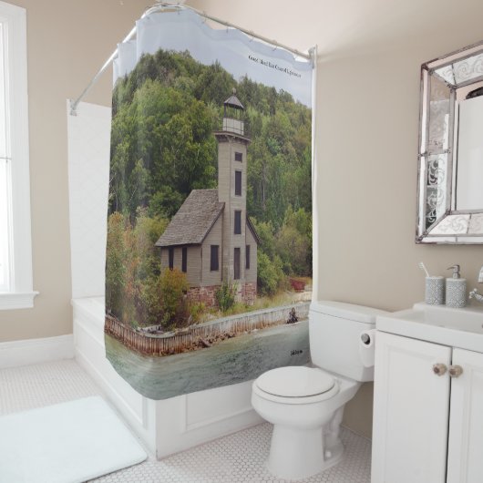 Grand Island East Channel Lighthouse Duschvorhang (Beispiel)