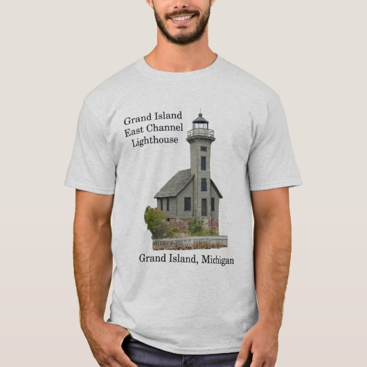 Grand Island East Channel Lighthouse Light Shirt (Vorderseite)