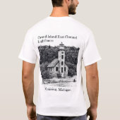 Grand Island East Channel Lighthouse Zweiseitiges T-Shirt (Rückseite)