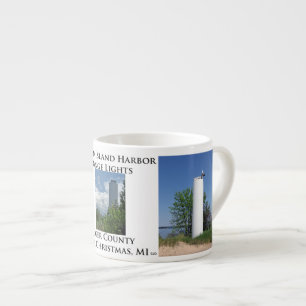 Grand Island Harbour Range Lights Espresso Tasse