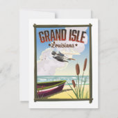 Grand Isle, Louisiana Reiseplakat (Rückseite)