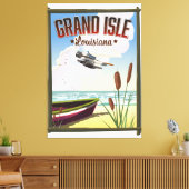 Grand Isle, Louisiana Reiseplakat Leinwanddruck (Insitu (Wohnzimmer))