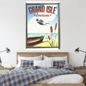 Grand Isle, Louisiana Reiseplakat Leinwanddruck (Insitu (Schlafzimmer))