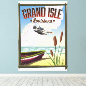 Grand Isle, Louisiana Reiseplakat Leinwanddruck (Insitu (Holzboden))