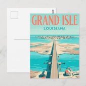 Grand Isle USA Postkarte (Vorne/Hinten)