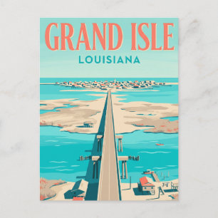 Grand Isle USA Postkarte