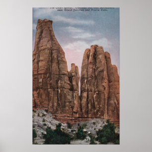 Grand Junction, CO - Ansicht von CO National Monum Poster