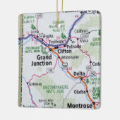 Grand Junction CO Map Keramikornament (Links)