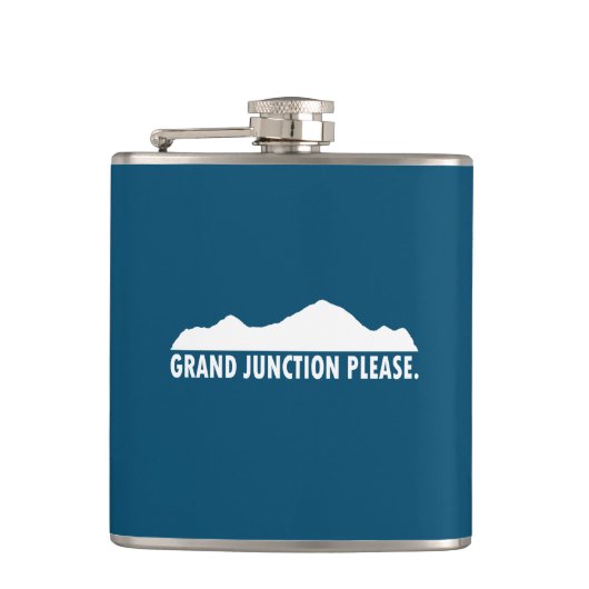Grand Junction Colorado Bitte Flachmann (Vorderseite)