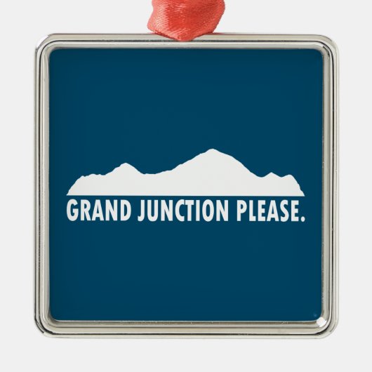 Grand Junction Colorado Bitte Ornament Aus Metall (Vorne)