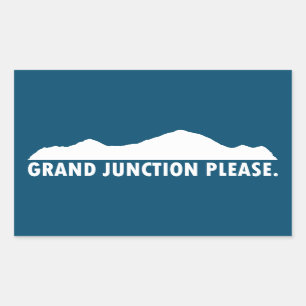 Grand Junction Colorado Bitte Rechteckiger Aufkleber