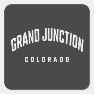 Grand Junction Colorado CO Quadratischer Aufkleber