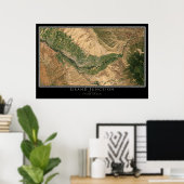 Grand Junction Colorado From Space Satellite Map Poster (Heimbüro)