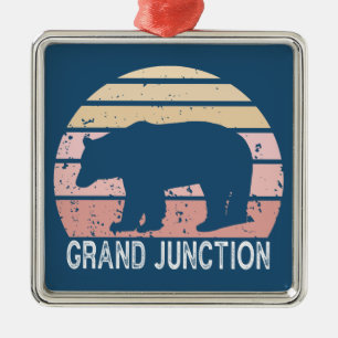 Grand Junction Colorado Retro Bär Ornament Aus Metall