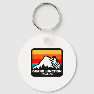 Grand Junction Colorado Skifahrer Snowboardenfamil Schlüsselanhänger