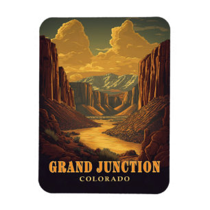 Grand Junction, Colorado Vintag Magnet