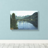 Grand Lake, CO Aquarellmalerei auf Leinwand (Insitu (Holzboden))