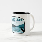Grand Lake Colorado Angelrute Zweifarbige Tasse (VorderseiteRechts)