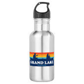 Grand Lake Colorado Canoe Edelstahlflasche (Vorderseite)