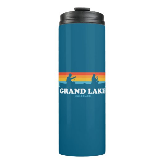 Grand Lake Colorado Canoe Thermosbecher (Vorderseite)