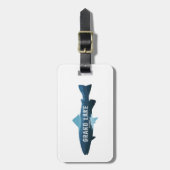 Grand Lake Colorado Fisch Gepäckanhänger (Vorderseite vertikal)