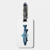 Grand Lake Colorado Fisch Gepäckanhänger (Rückseite vertikal)