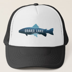 Grand Lake Colorado Fisch Truckerkappe