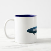 Grand Lake Colorado Fisch Zweifarbige Tasse (Links)