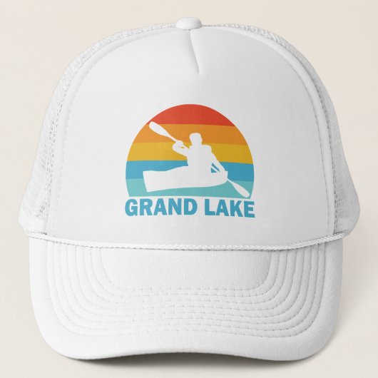 Grand Lake Colorado Kayak Truckerkappe (Vorderseite)
