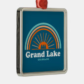 Grand Lake Colorado Rainbow Ornament Aus Metall (Rechts)