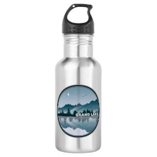 Grand Lake Colorado Reflektion Edelstahlflasche