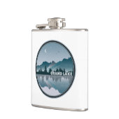 Grand Lake Colorado Reflektion Flachmann (Links)