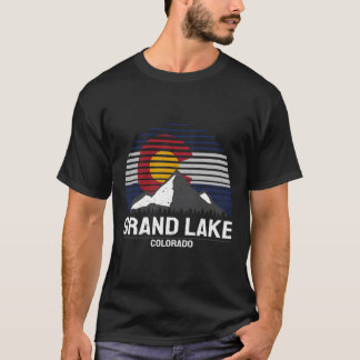 Grand Lake Colorado State Flag Grand Lake Landkrei T-Shirt