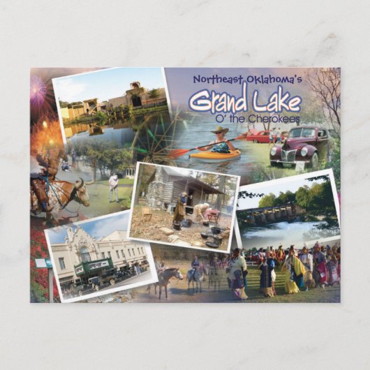 Grand Lake OK Postkarte 16v1 (Vorderseite)