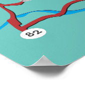 Grand Lake OK Straßenkarte Poster (Ecke)