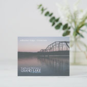 Grand Lake Oklahoma Postkarte unfertige Brücke 2 (Stehend Vorderseite)