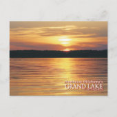 Grand Lake Oklahoma Postkartensonnengang Postkarte (Vorderseite)