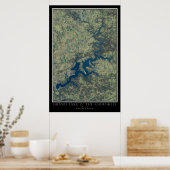 Grand Lake O'the Cherokees Oklahoma Satellite Poster (Küche)