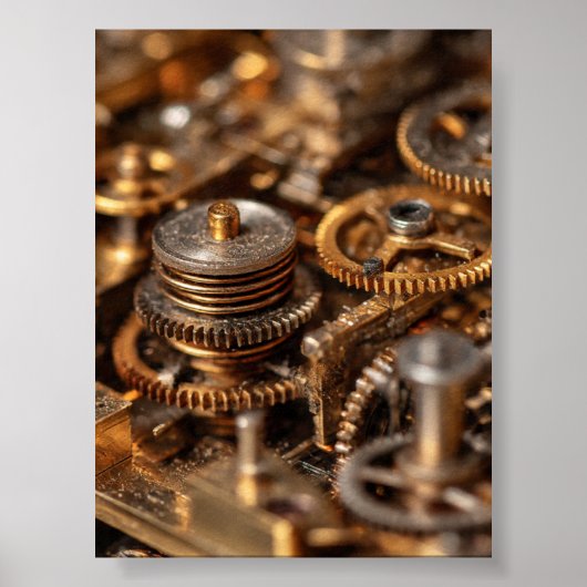 Grand Macro: Complex Clockwork Mechanism Overview Poster (Vorne)