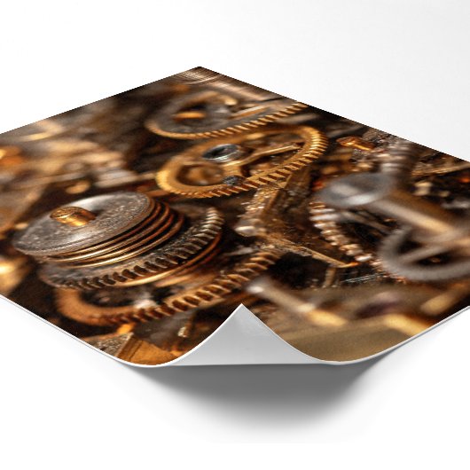 Grand Macro: Complex Clockwork Mechanism Overview Poster (Ecke)