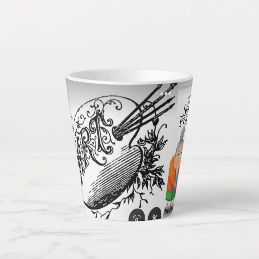 GRAND-MAMA UND MIT SKATCH-ARTL-Tasse Milchtasse (Vorderseite)