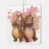 Grand Mama und Papa Bären Keramikornament (Links)