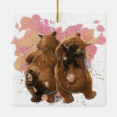 Grand Mama und Papa Bären Keramikornament (Rückseite)