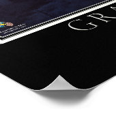 Grand Manan Island New Brunswick Satellite Poster (Ecke)