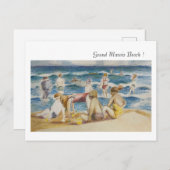 Grand Marais Beach Holiday Postcard Feiertagspostkarte (Vorne/Hinten)