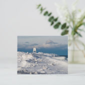 Grand Marais Harbour Light - Winter Postkarte (Stehend Vorderseite)